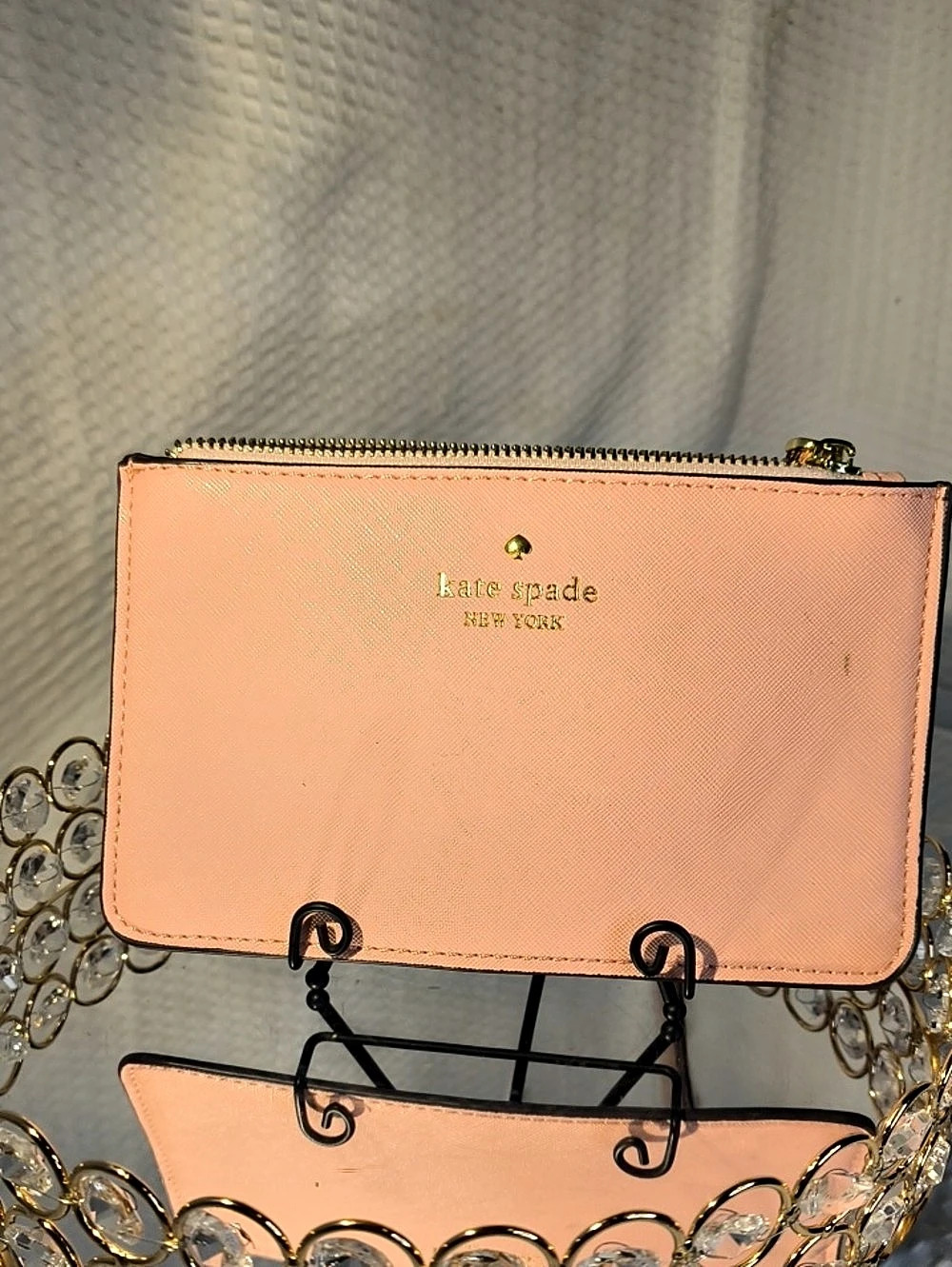 Kate Spade Pink Saffiano Leather Wristlet NWOT